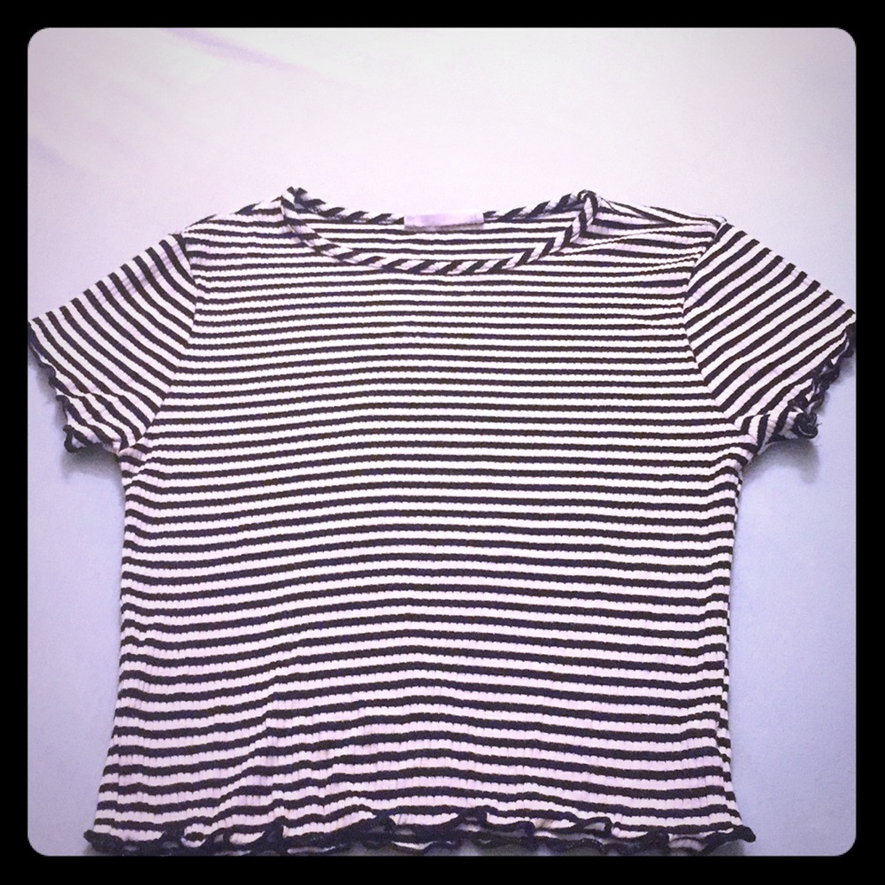 Two black and white shirts